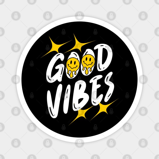 Good Vibes Magnet by Graphic tees